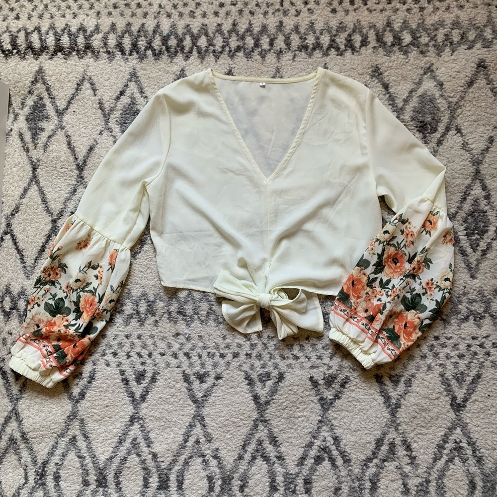 Floral crop top
